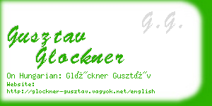 gusztav glockner business card